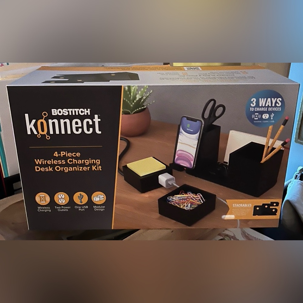 Bostitch Konnect™ Wireless Charging Desk Accessory Kit - Picture 6 of 7